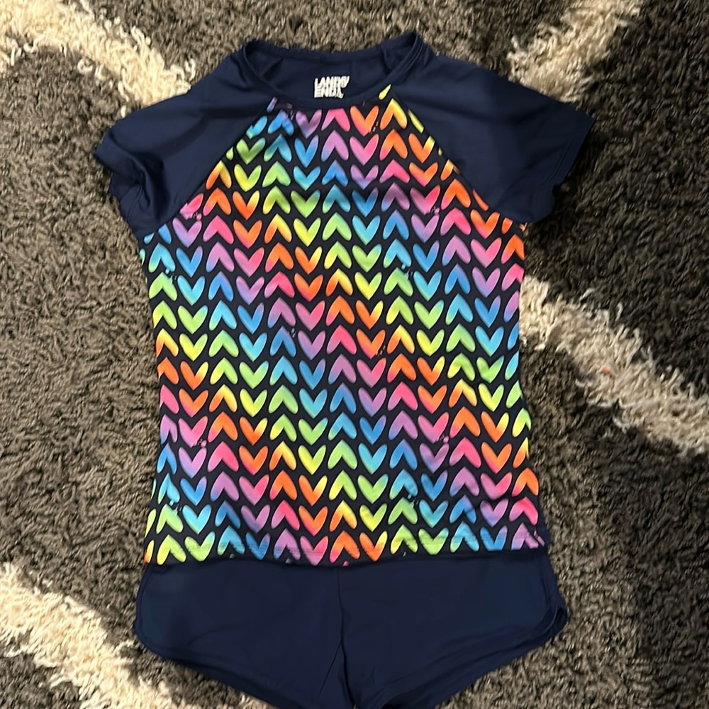 LANDS’ END: Girls Swimsuit set